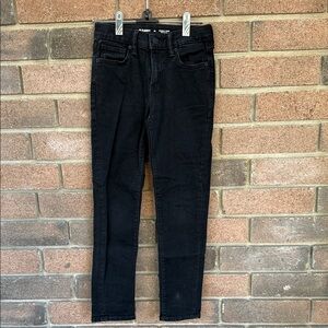 Old Navy Boy's Dark Black Skinny Jeans Size 10